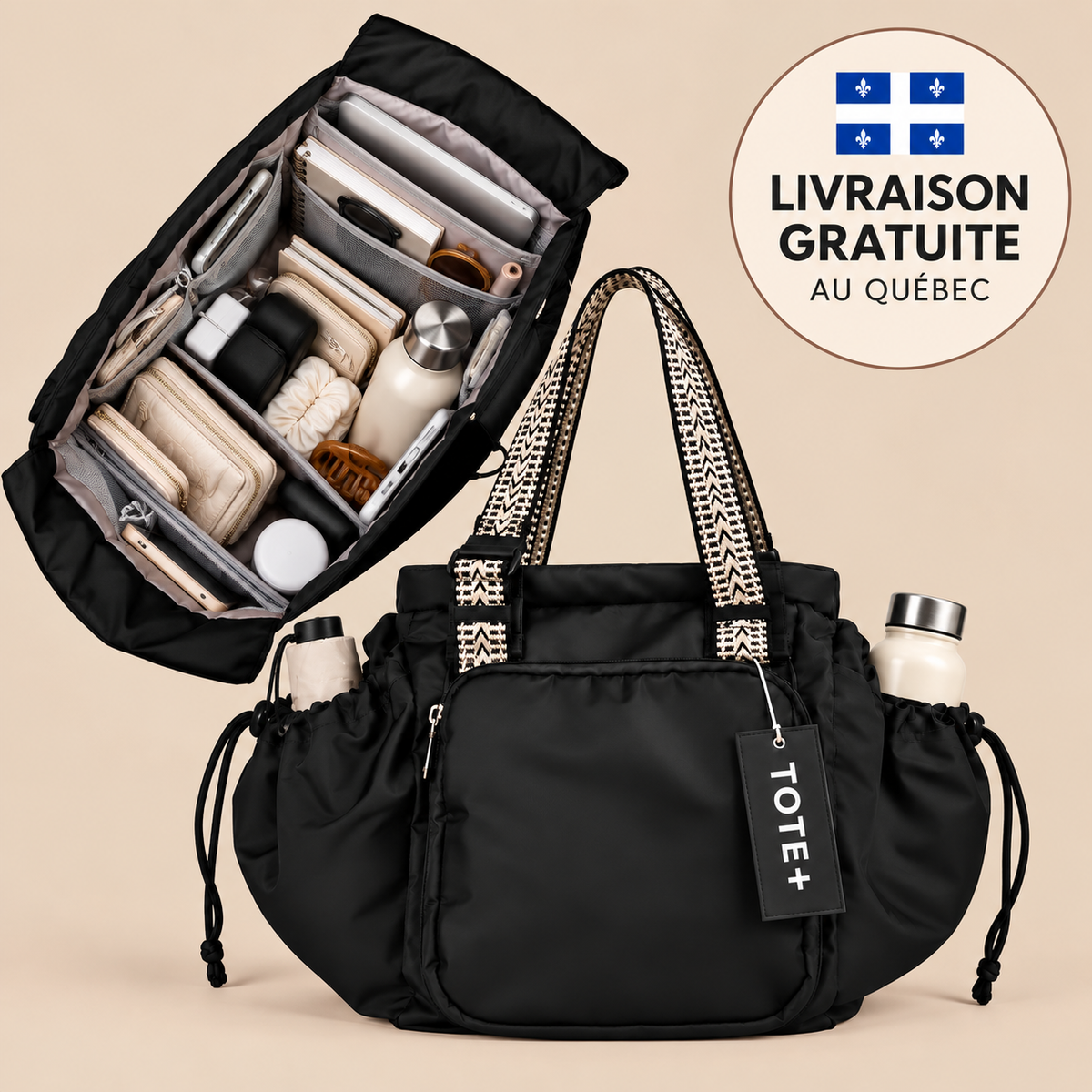 TOTE+™ — Le sac qui en contient beaucoup plus