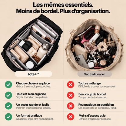 TOTE+™ — Le sac qui en contient beaucoup plus